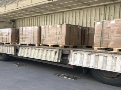 Loading 12 Pallets Of Polycarbonate Film To Ship To India